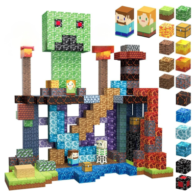 Minecraft Magnetic Blocks 160 Pcs