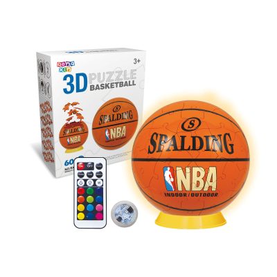 3D puzzle basketball LED