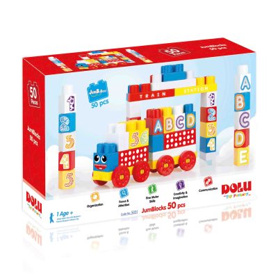 Jumpo Blocks 50 Pcs-Dolu